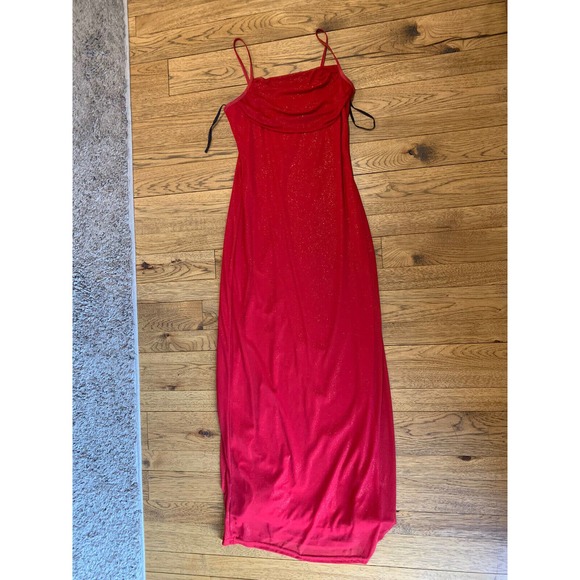 Candy Rocket Dresses Vintage 9s Candy Rocket Womens Gown Red Maxi